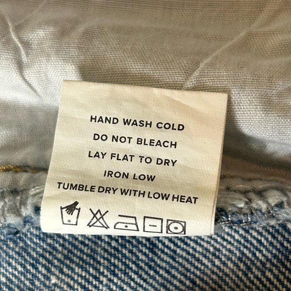 REVOLVE Superdown Shorts Womens 30 Blue High Rise Button Fly Frayed Denim Shorts - Picture 9 of 11